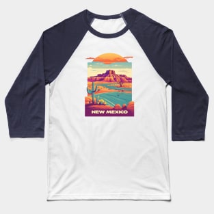 New Mexico Vintage Design Baseball T-Shirt